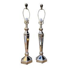 Vintage Mirrored Hollywood Regency Table Lamps by John Richard Lighting picture