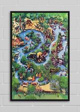 Disneyland Jungle Cruise Boat River Ride Trader Sam Elephants Attraction Poster  picture