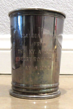 ENGRAVED Honorable Order of Kentucky Colonels Gorham Mint Julip Cup 1986 Claudia picture