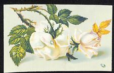 c1880's-90's Victorian Trade Card Union Tea & Coffee Burling Slip, NY Roses picture