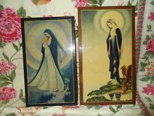 Beautiful vintage religious plaques on wood from the Maryknoll Sisters picture