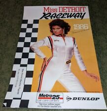 Miss Detroit Raceway 1986 (Grand Prix, Detroit Dragway) Metro 25 Car Care Poster picture