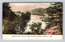 Natural Bridge VA-Virginia, James River Scenery, Antique Vintage c1913 Postcard picture