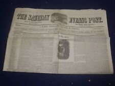 1854 JAN 7 THE SATURDAY EVENING POST NEWSPAPER -CHRISTMAS BY H.B. STOWE- NP 5060 picture