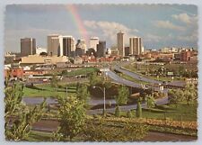 Postcard Denver Colorado City View Rainbow picture