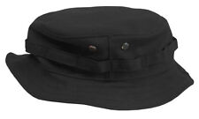 RECCE Hat   Boonie     - black cotton -    Made in Germany - picture