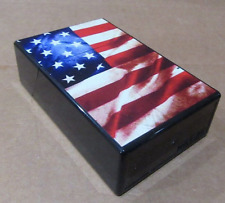 Cigarette Box, Creative Pattern US Flag Cigarette Case, 20 Cigarette King Size picture