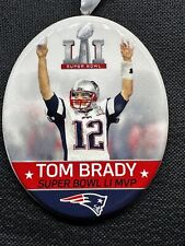 Hallmark 2017 Tom Brady Football  Super Bowl LI MVP Christmas oval Ornament picture