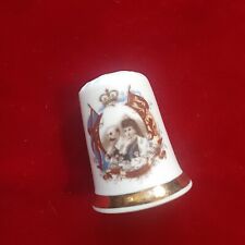 King Edward VII & Queen Alexandra Finsbury Porcelain Thimble picture