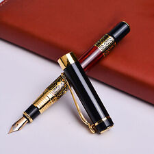 Metal Ink-Refill Fountain Pen Signature Smooth Writing Calligraphy Business  picture