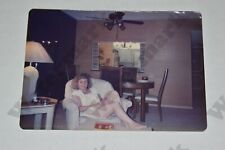 candid curvy mature blonde woman on couch VINTAGE PHOTOGRAPH  Gv picture