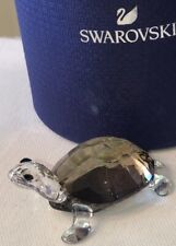 Swarovski Crystal 9100 000 120 Tortoise Golden Teak Turtle Figurine In Box picture
