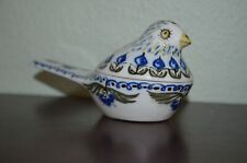 Viana do Castelo Portugal Art Pottery Bird Lidded Trinket Box Dish Rare picture