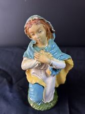 Vtg Mid Century Italian Made Mary Icon Statue 4.5” Simply Beautiful Hand Painted picture