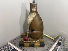 David Harden Resin Cat With Ball Toy Vintage Limited Edition Collectible RARE picture