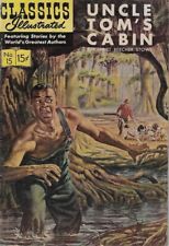 Classics Illustrated - #15 - Uncle Tom's Cabin - Harriet Beecher Stowe  FINE picture