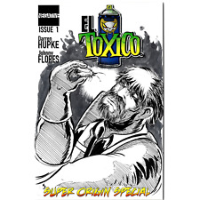 EL TOXICO #1 Blank Cover Variant Comic 2014 W DCastr Original Art picture