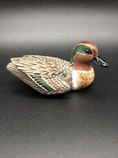 Heritage Artists Green Winged Teal Duck Mini Figurine Statue picture