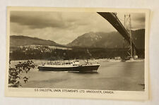 Vintage RPPC Postcard SS Chilcotin, Union Steamships LTD, Vancouver, Canada picture