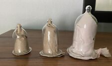 Set of 3 Small Vintage Glass Cloches Domes 3.25,” 2.25,” & 2” picture