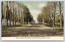 Harlan Iowa~10th Street Homes~Lover's Lane~Rutted Road~Maud Party Favors~1910 picture