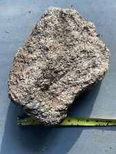 18 lb Mostly White Natural Granite Specimen Rough Boulder Chunk Freestanding picture