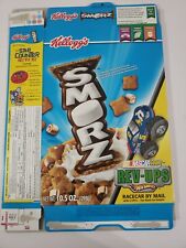 KELLOGGS   SMORZ Cereal Box 298g  (empty) Nascar revups picture