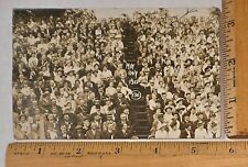 Vintage 1915 RPPC/Real Photo Postcard University Of Illinois MAY DAY CROWD picture