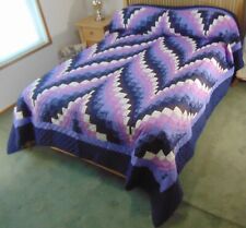 NEW AMISH HANDMADE QUILT ~ Bargello Flame ~ 98 x 110 picture