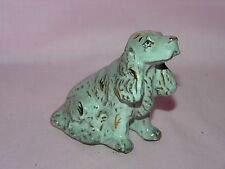 Vintage/Antq. Miniature White/Gold Springer Spaniel Glossy With Texture  picture