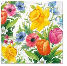 Paper Luncheon Decoupage Napkins Daffodil Floral Flowers - Two  Single Napkins picture