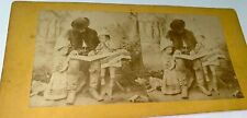 Rare Antique American Civil War Soldier Reading to Children Stereoview Photo US picture