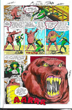 Original 1977 Green Arrow color guide art World's Finest 245 page 35, DC Comics picture