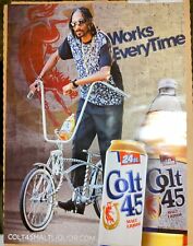 Snoop Dogg Colt  45 Malt Liquor Promotional Poster.  18x24 Inches. Very Rare picture