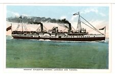The Sidewheel Steamer SW CHIPPEWA between Lewiston and Toronto 1915-30 Postcard picture