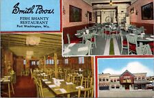 Linen Postcard Smith Bros. Fish Shanty Restaurant in Port Washington, Wisconsin picture