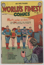 Worlds Finest 62 DC 1953 VG Win Mortimer Superman Batman Robin Lex Luthor picture