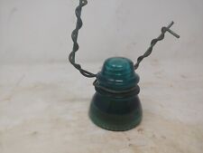 Hemingray Insulator 42 Aqua Blue Glass Beehive Electrical Large Made in the USA picture