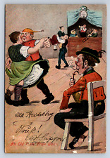 Vintage Postcard Old Time Prize Waltz German Frederick 1907 picture