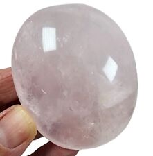 Rose Quartz Crystal Polished Palm Stone 114 grams 