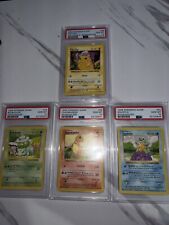 PSA 10 Base Set Shadowless Pikachu Red Cheeks, Bulbasaur Charmander Squirtle picture