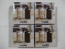 Lot of 4 - 2 packs Circleware Mason Yorkshire Salt and Pepper Shakers 2.87 oz picture
