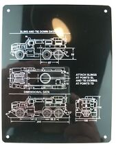 Military collectibles MRAP Mine-Resistant Ambush Protected Data Plate tag 6x4.5 picture
