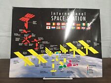 1997 Rare Boeing ISS Internation Space Station Facts Figures 8.5 x 11 inch picture