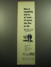 1957 BOAC Airways Ad - Alice is completely sold on air travel picture
