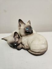 Beswick England 2 Siamese Cats Kittens With Blue Eyes Porcelain Figurine 4