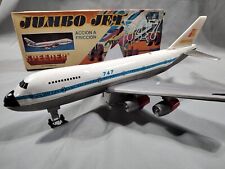 Vintage 70´s Tin friction Toy Jumbo Jet 747 IBERIA Airplane Argentina NOS picture