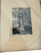 David Davidson Wistaria Hand Colored Photograph Framed Large picture