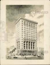 1922 Press Photo Artist's drawing of proposed William Fox Theater of Cleveland picture