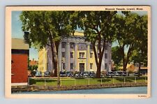 Lowell MA-Massachusetts, Masonic Temple, Antique, Vintage Souvenir Postcard picture